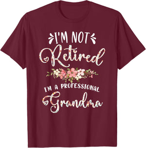 Mother's Day Grandma Gifts Professional Adult Women's Black T-Shirt - T-Shirt | Maroon