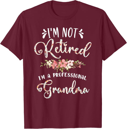 Mother's Day Grandma Gifts Professional Adult Women's Black T-Shirt - T-Shirt | Maroon