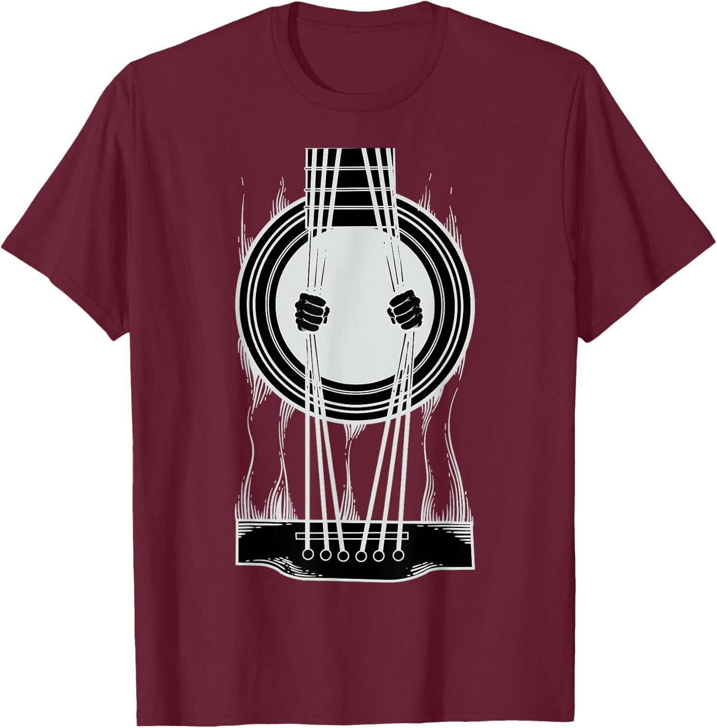Cool Trapped In A Guitar - Best Gift Guitar Lovers T-Shirt - T-Shirt | Maroon