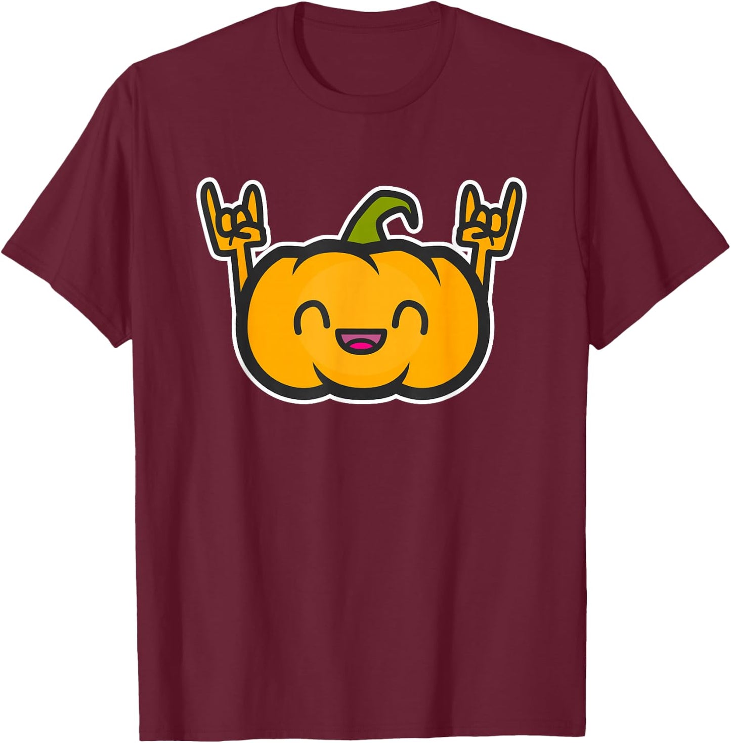 The Original Rock 'n' Roll Pumpkin Cool Pumpkin Bed T-Shirt - T-Shirt | Maroon