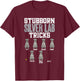 Silver Labrador Retriever Stubborn Silver Lab Tricks T-Shirt - T-Shirt | Maroon