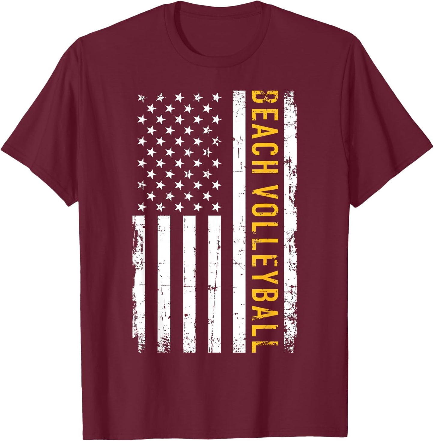 Beach volleyball USA Men Women Girls Kids T-Shirt - T-Shirt | Maroon