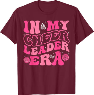 In My Cheerleader Era Cheer Coach Cheerleading Women Girls T-Shirt - T-Shirt | Maroon