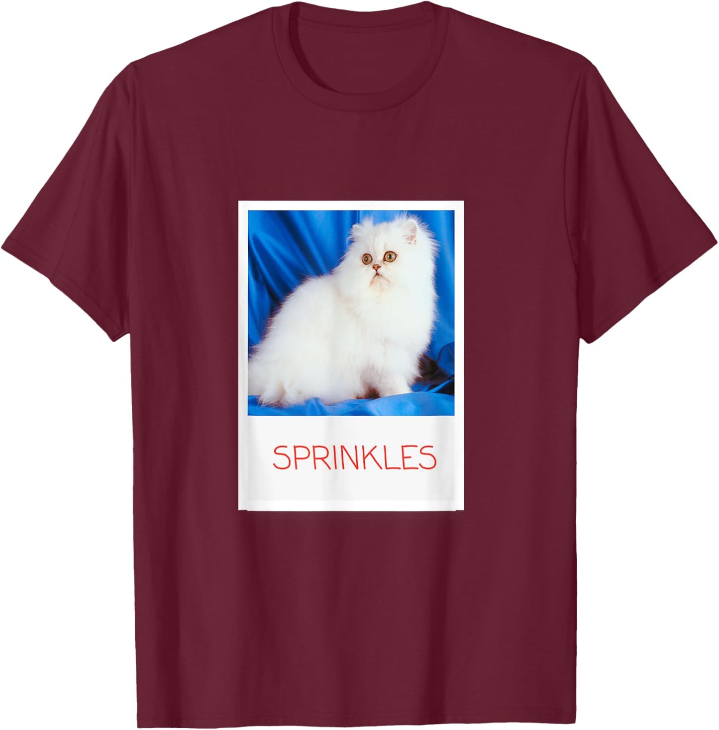 Sprinkles The Cat Angela Fun Run Women Girls Kids T-Shirt - T-Shirt | Maroon