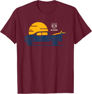 RAM Trucks Sunset T-Shirt - T-Shirt | Maroon