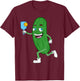 Pickleball Art Women Pickle Ball Pickleball Lover T-Shirt - T-Shirt | Maroon