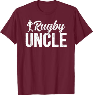Rugby Uncle of A Rugby Player Uncle T-Shirt - T-Shirt | Maroon