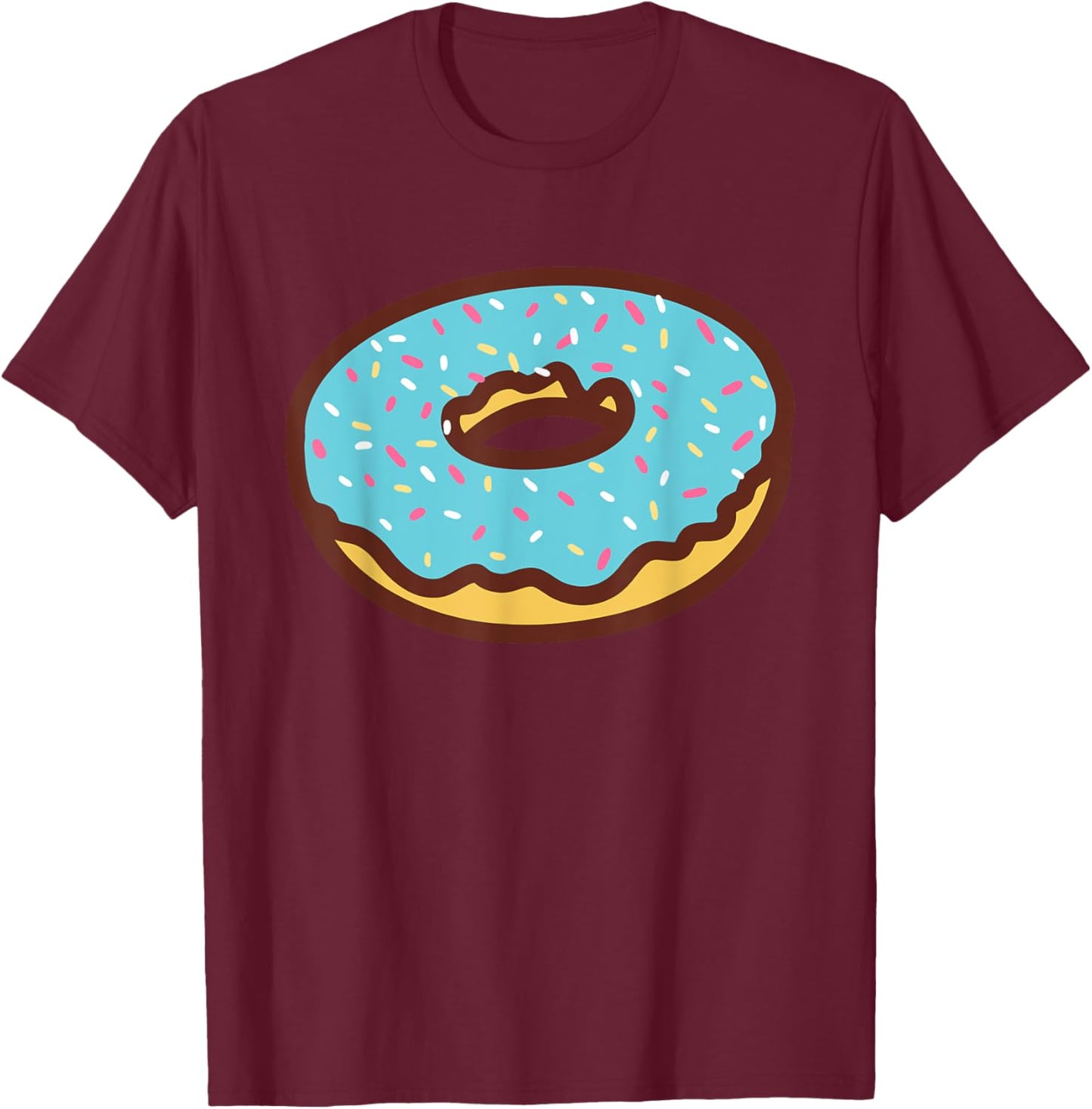 Funny Donut Lover Doughnut Men Women Kids Toddler Gift T-Shirt - T-Shirt | Maroon