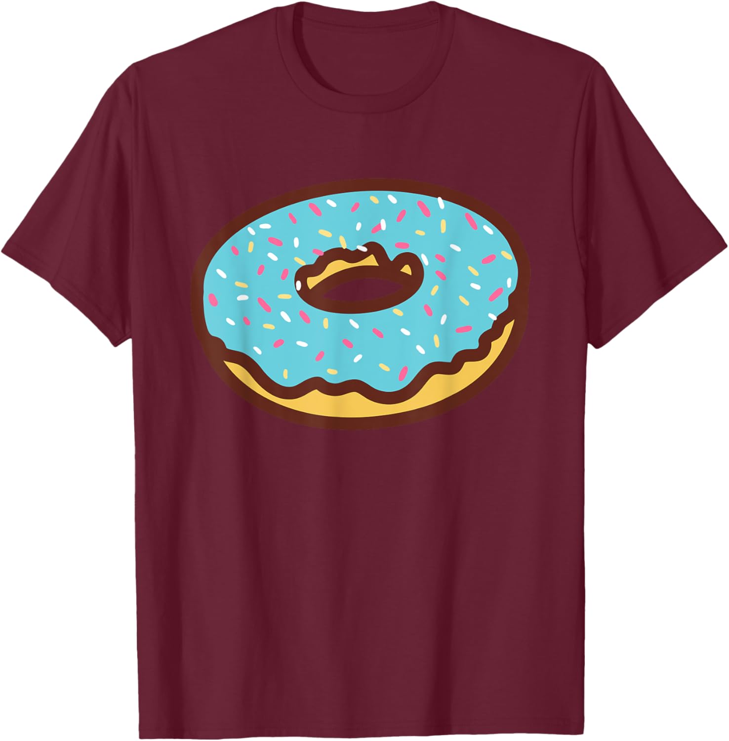 Funny Donut Lover Doughnut Men Women Kids Toddler Gift T-Shirt - T-Shirt | Maroon