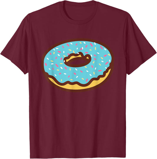 Funny Donut Lover Doughnut Men Women Kids Toddler Gift T-Shirt - T-Shirt | Maroon