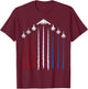 USA Fighter Jets 4th of July Men Women Kids Funny Patriotic T-Shirt - T-Shirt | Maroon