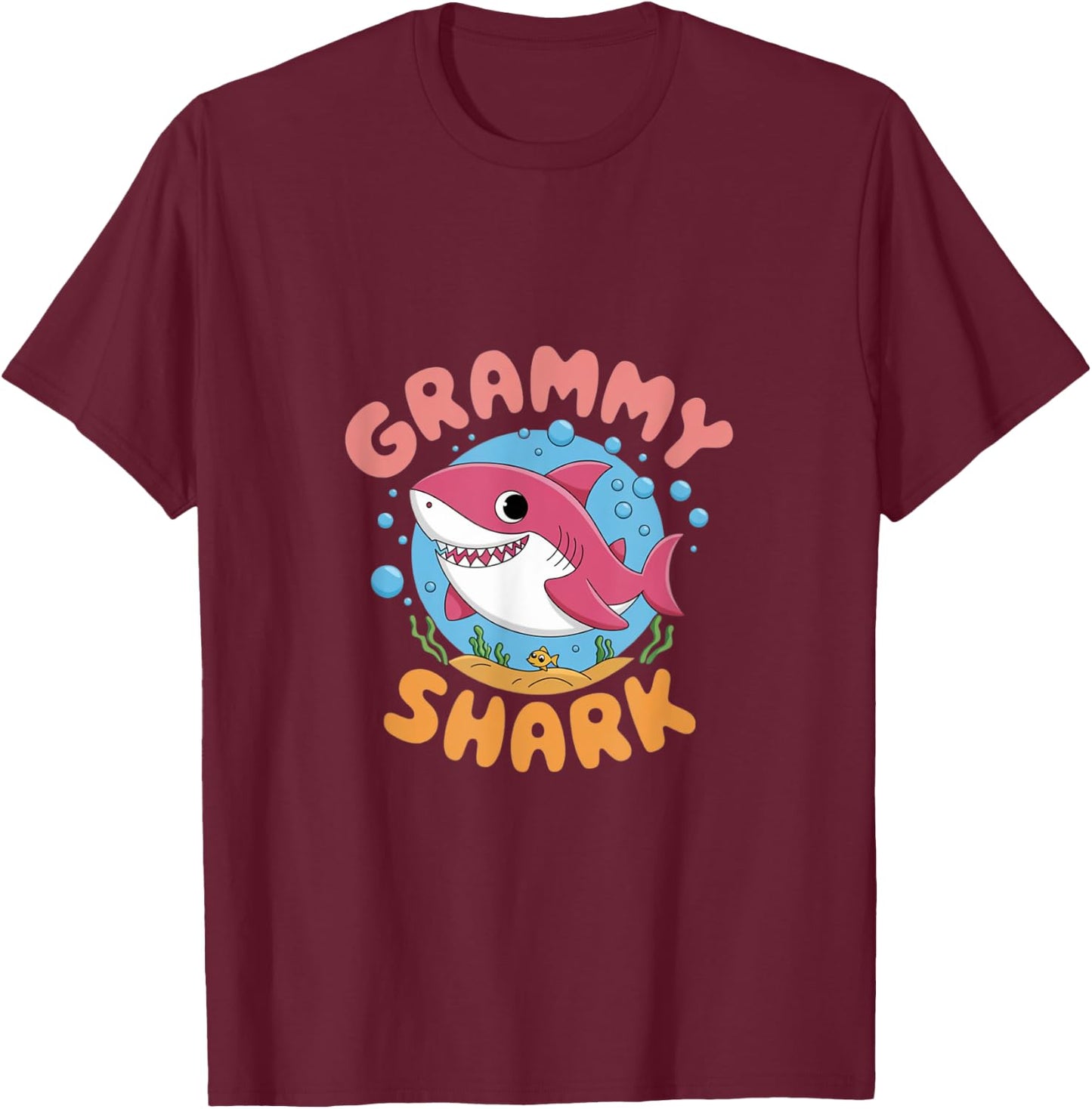 Grammy Shark Shirt Grammy Shark Lover Family Mother's Day T-Shirt - T-Shirt | Maroon