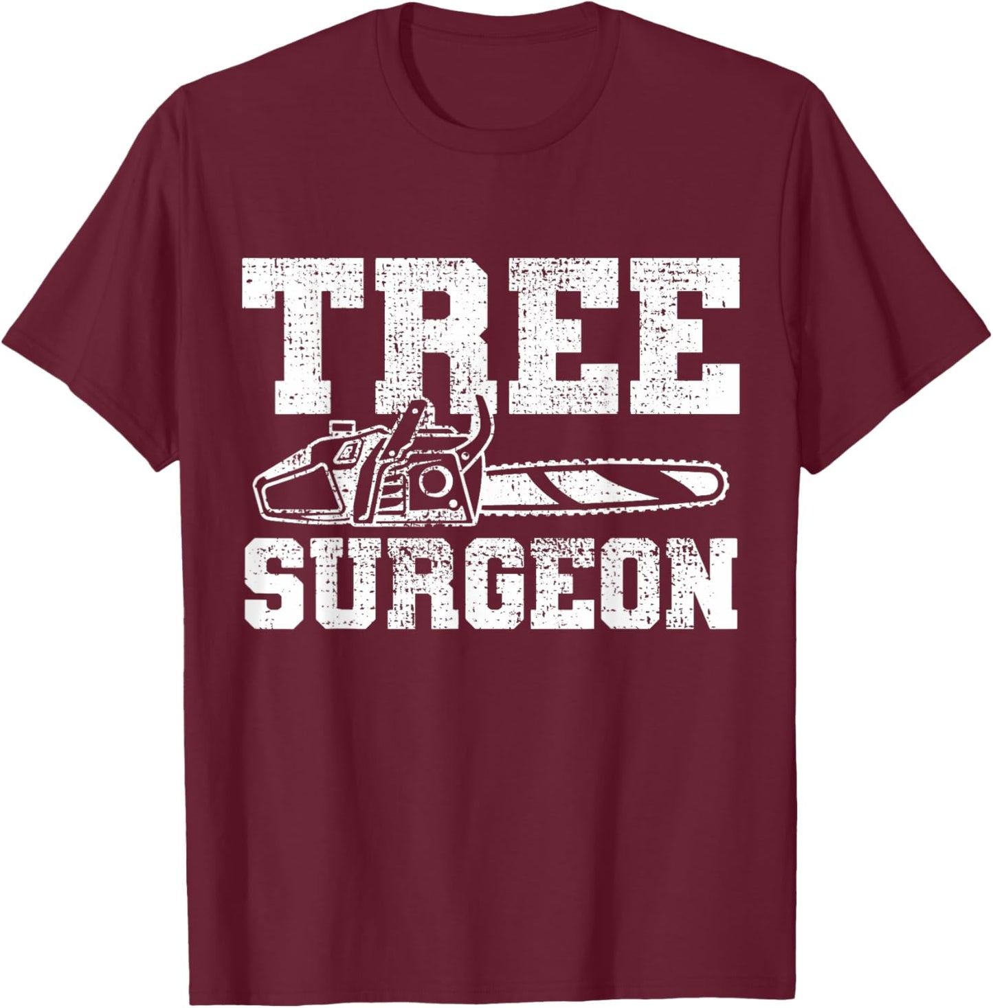 Arborist Tree Surgeon T-Shirt - T-Shirt | Maroon