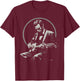 BluegrassGarage - Abraham Lincoln Playing Guitar Retro Music T-Shirt - T-Shirt | Maroon