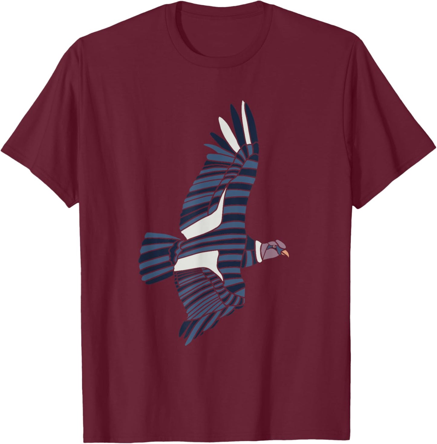 Andean Condor Vulture T-Shirt - T-Shirt | Maroon