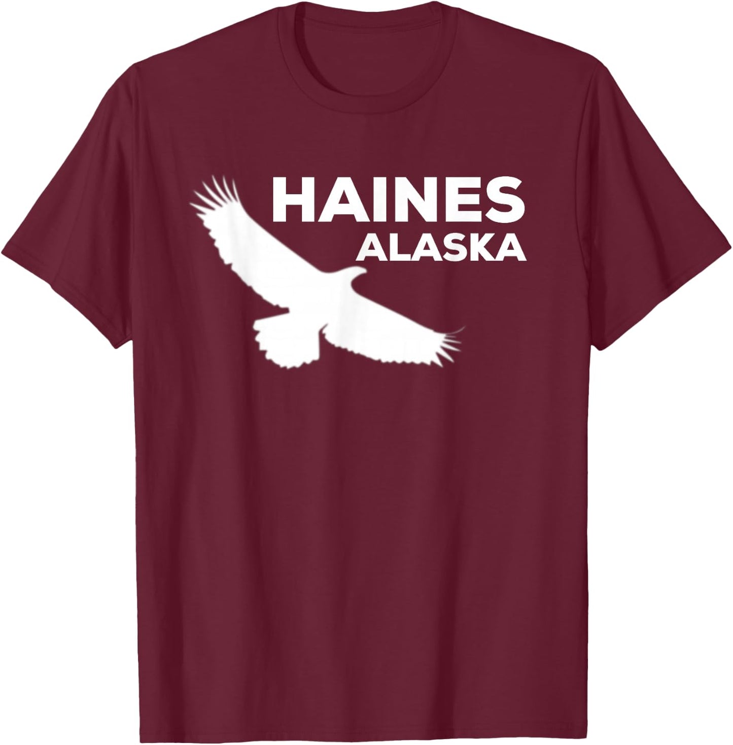 Haines Alaska Eagle T-Shirt - T-Shirt | Maroon