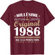 Millésime 1986 Original Cadeau d'anniversaire 40 Ans Hommes T-Shirt - T-Shirt | Maroon