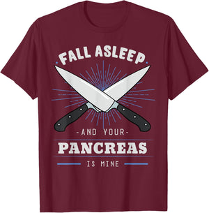 Diabetic Pancreas Diabetes Awareness Survivor Blood Sugar T-Shirt - T-Shirt | Maroon
