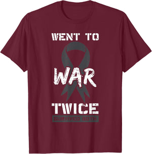 Cancer War Veterans Patriotic Military Soldier Vietnam Gift Women Men T-Shirt - T-Shirt | Maroon