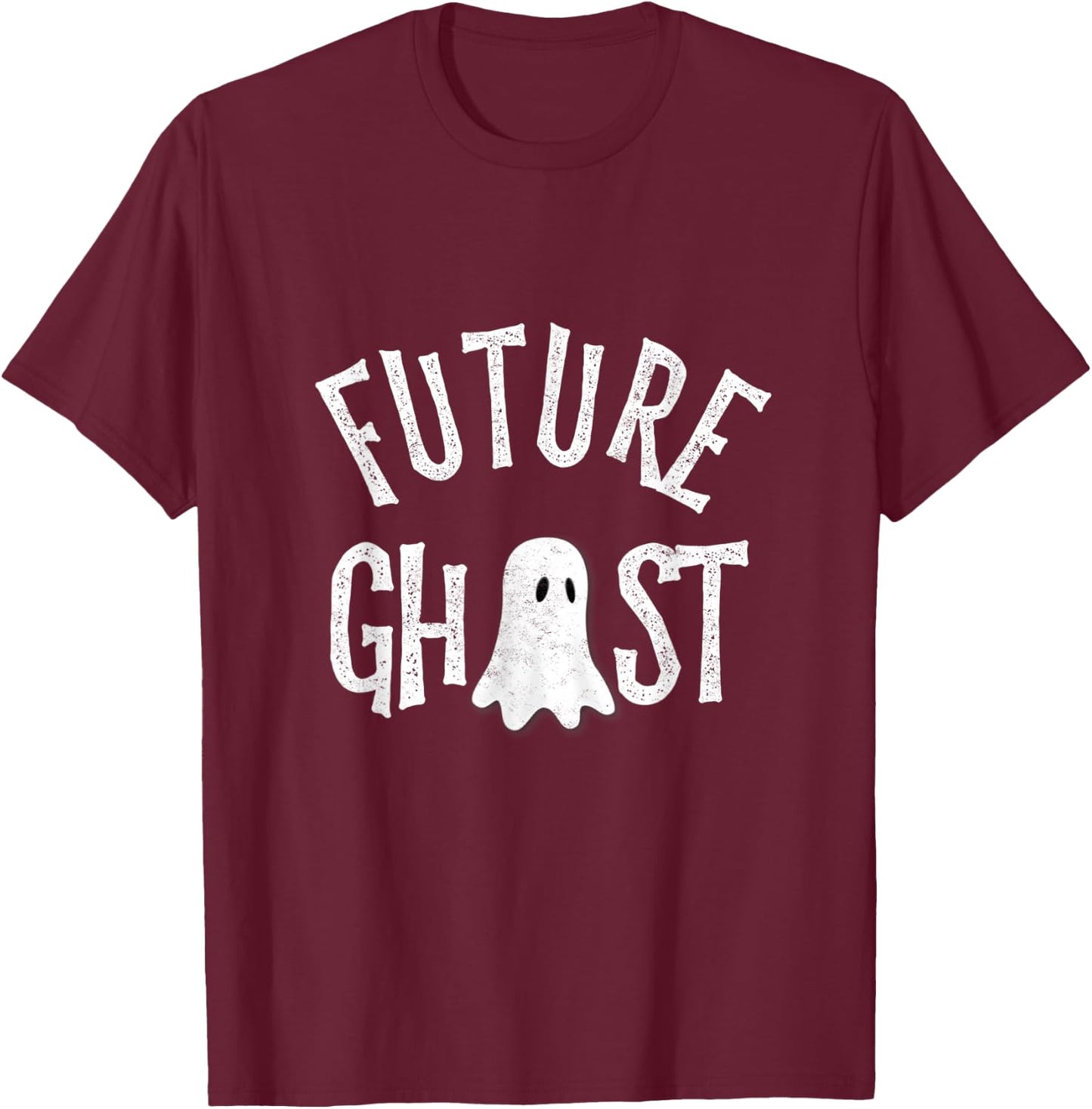Funny Future Ghost Halloween Scary Costume For Kids & Adults T-Shirt - T-Shirt | Maroon