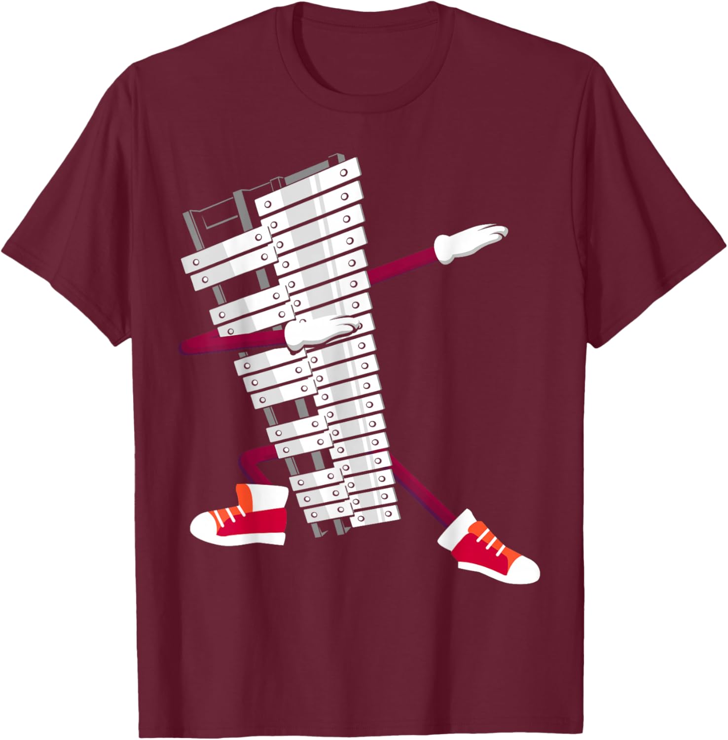 Dabbing Glockenspiel Percussion Ensemble Glockenspiel T-Shirt - T-Shirt | Maroon