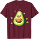 Ästhetische Avocado-Frucht I Avocado T-Shirt - T-Shirt | Maroon