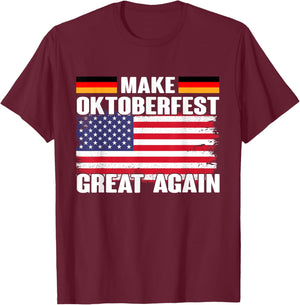 Make Oktoberfest Great again Beerfest Wurstfest T-Shirt - T-Shirt | Maroon