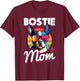 Boston Terrier Bostie Dog Breed Pet - Bostie mom T-Shirt - T-Shirt | Maroon