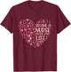 Medicine Hospital Nursing Heart Gift Nurse T-Shirt - T-Shirt | Maroon