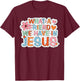 What A Friend We Have In Jesus Groovy Leopard T-Shirt - T-Shirt | Maroon
