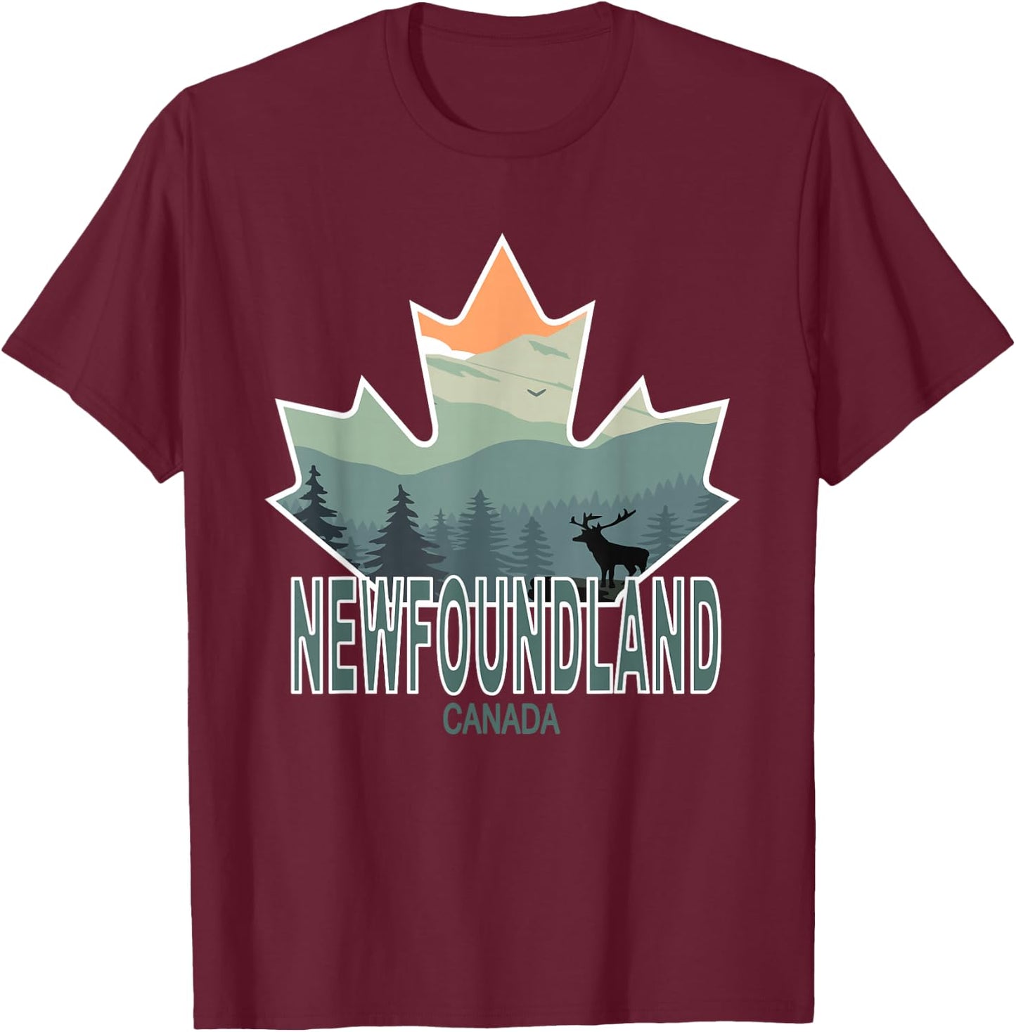 Newfoundland, Canada T-Shirt - T-Shirt | Maroon