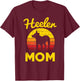 Red Blue Heeler Mom Cute Australian Cattle Dog Lover Mama T-Shirt - T-Shirt | Maroon