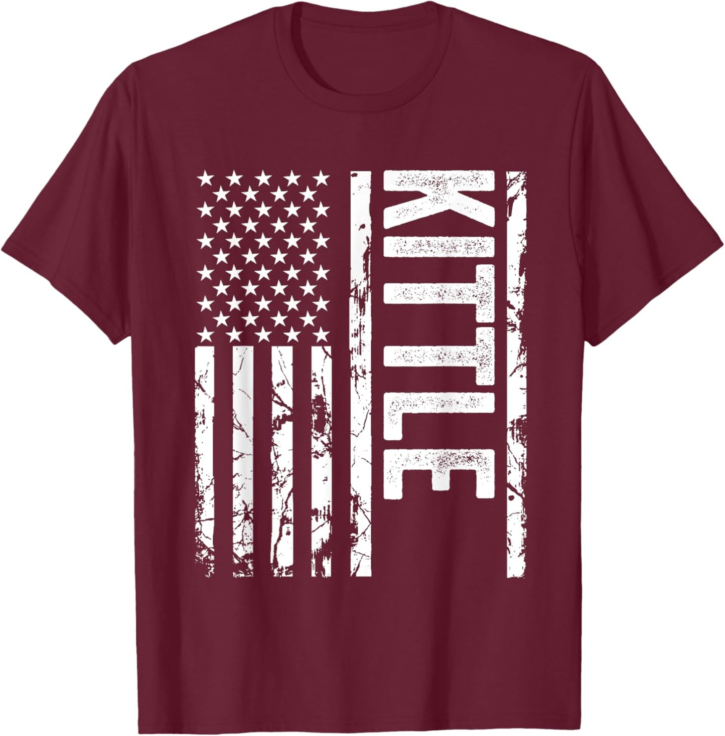 Kittle Last Name Funny Surname Team Kittle Family Reunion T-Shirt - T-Shirt | Maroon