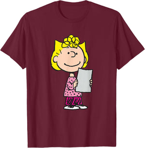 Peanuts Sally Brown T-Shirt - T-Shirt | Maroon