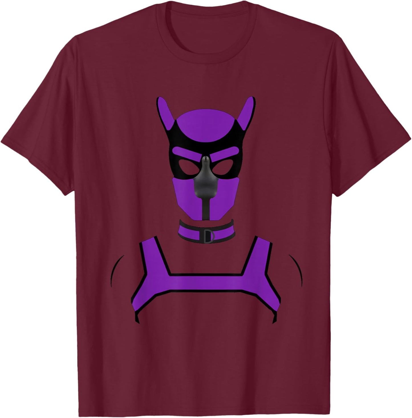 Puppy Play Pups Gay Pride Purple T-Shirt - T-Shirt | Maroon