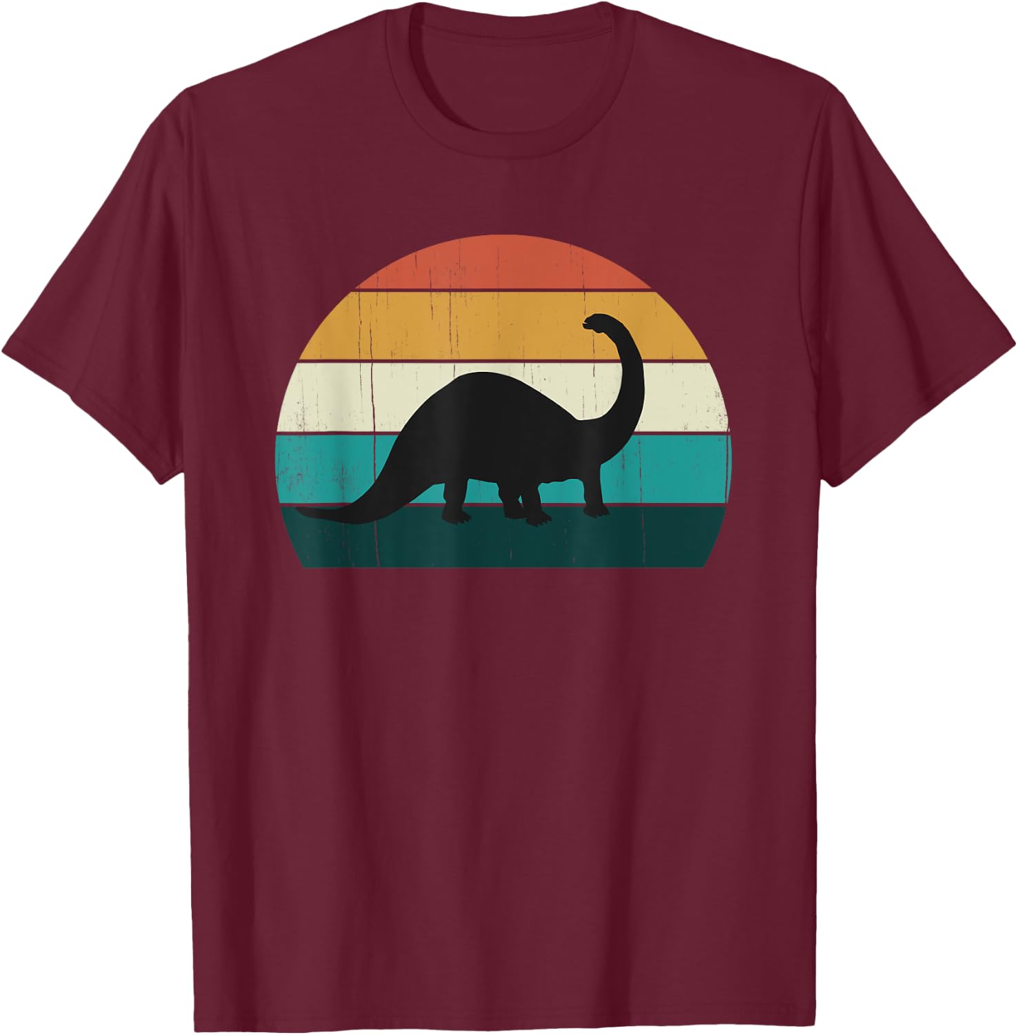 Funny Retro Dinosaur - Great Brachiosaurus Lovers Dino Gift T-Shirt - T-Shirt | Maroon