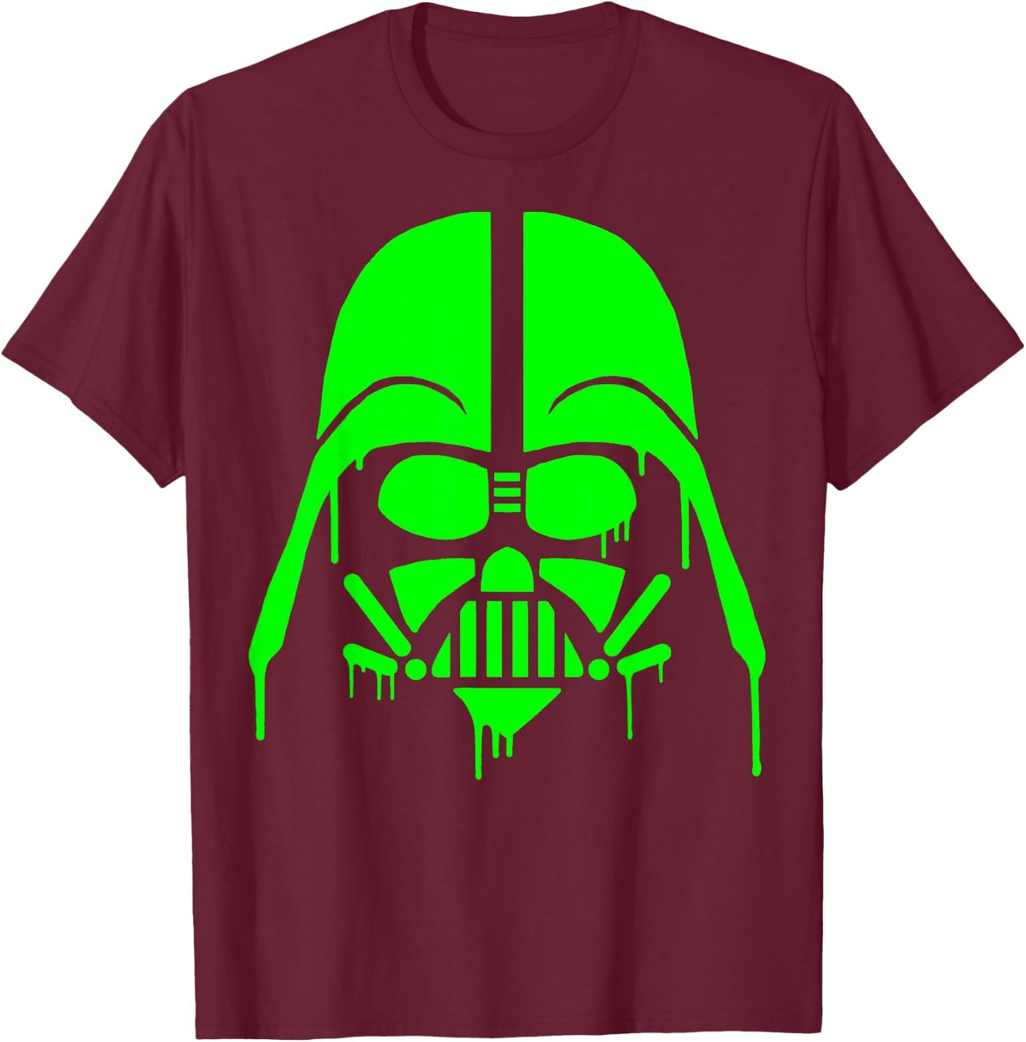 Star Wars Neon Green Oozing Vader Standard T-Shirt - T-Shirt | Maroon
