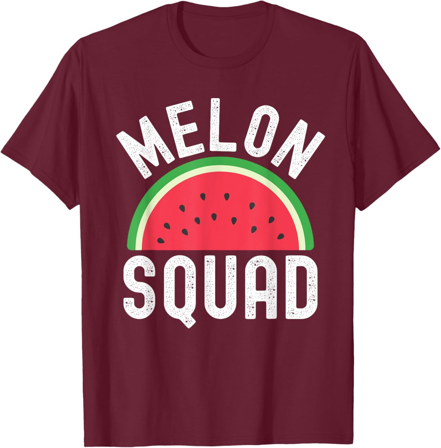 Watermelon Squad Outfit For Summer Women Girls Fruit Lover T-Shirt - T-Shirt | Maroon