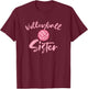 Pink Volleyball Sister Cute Family Matching Sis Girls Women T-Shirt - T-Shirt | Maroon