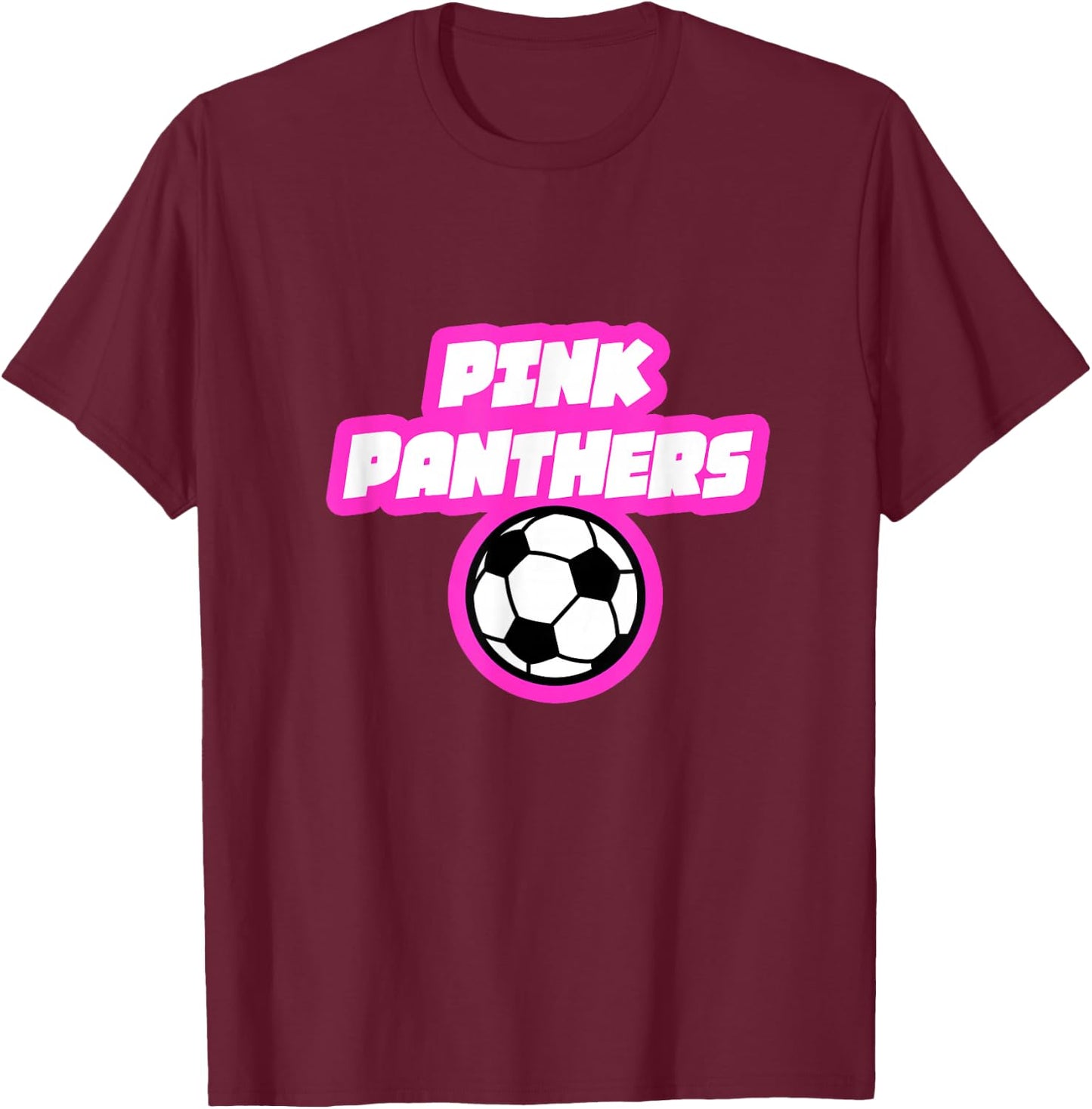 Pink Panthers Rec Soccer T-Shirt - T-Shirt | Maroon