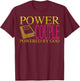 Funny Power Couple Powered God | Cool Christian Couple Gift T-Shirt - T-Shirt | Maroon