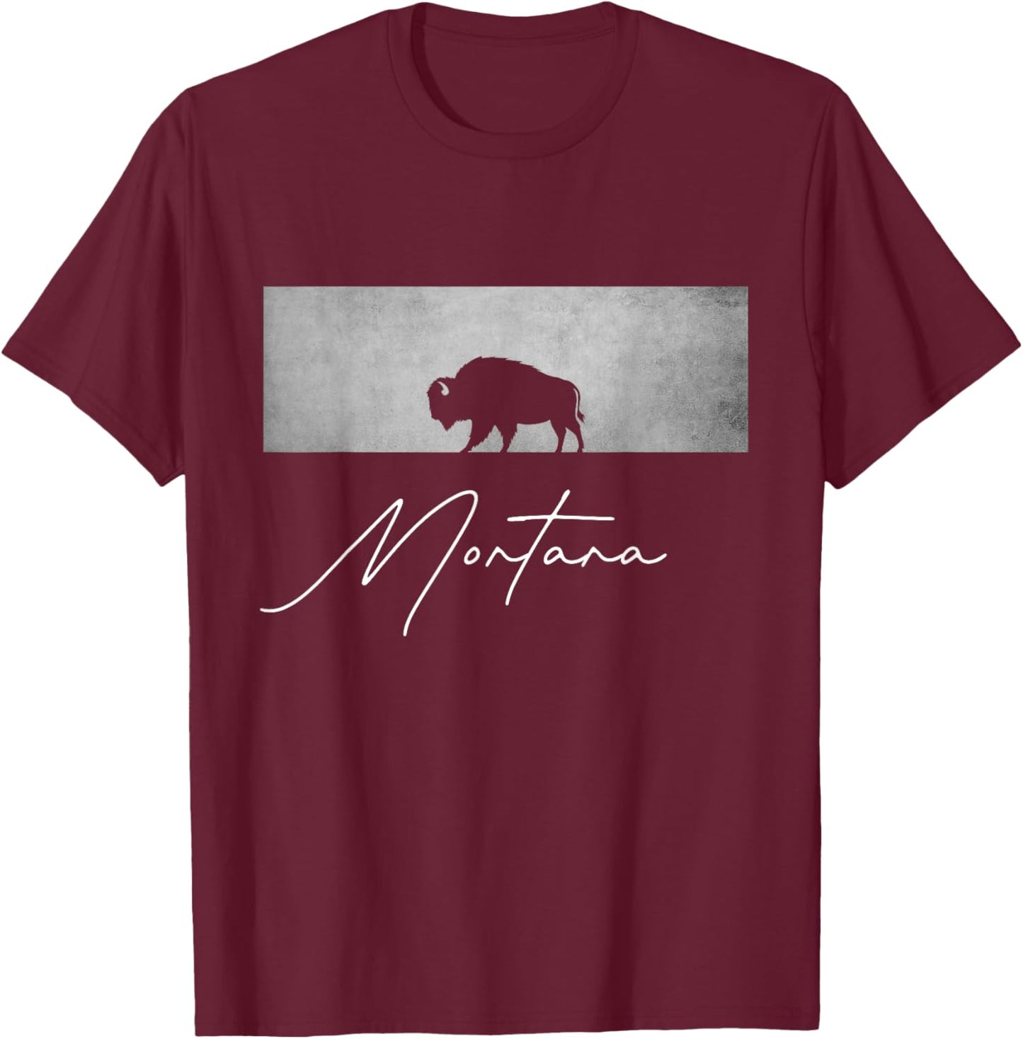 State of Montana T-Shirt - T-Shirt | Maroon