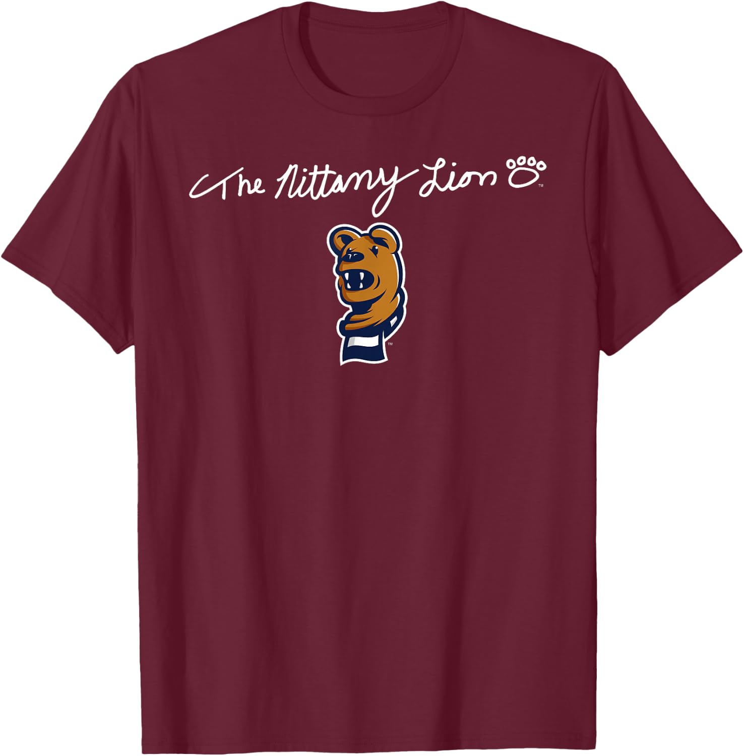 Penn State Nittany Lions Mascot Script Officially Licensed T-Shirt - T-Shirt | Maroon
