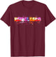 Heidelberg Schriftzug Souvenir - Aquarell Heidelberg T-Shirt - T-Shirt | Maroon