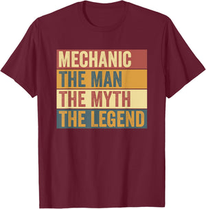 Funny Mechanic Legend Saying T-Shirt - T-Shirt | Maroon