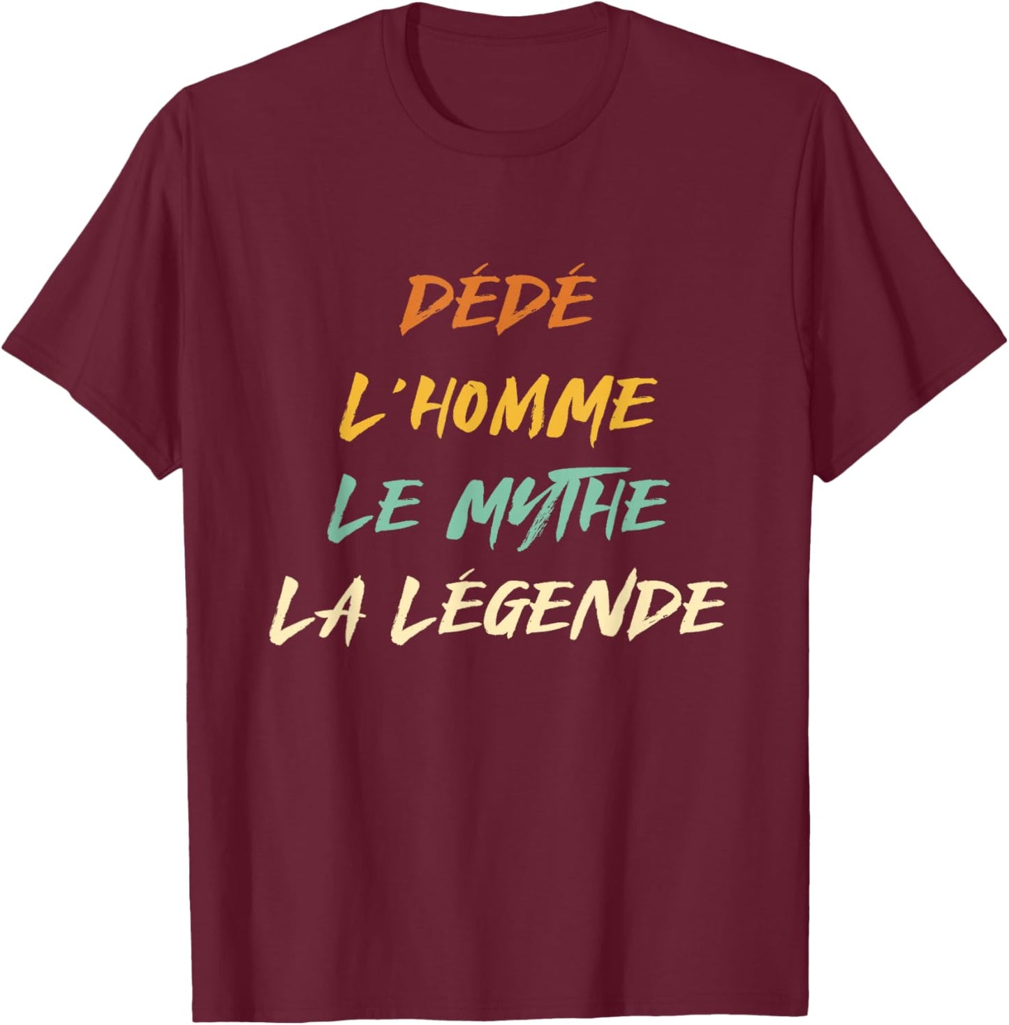 Dice Man Myth Legend Humor Name Custom Dedicated , Black, S T-Shirt - T-Shirt | Maroon