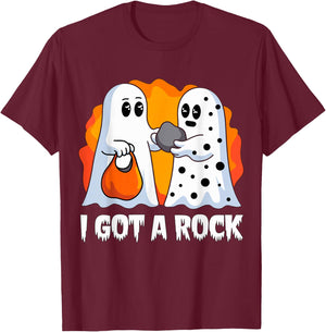 I got a Rock funny Ghost Halloween Party T-Shirt - T-Shirt | Maroon