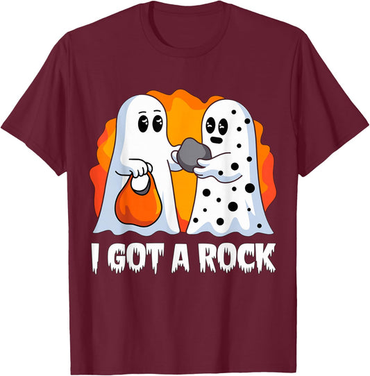 I got a Rock funny Ghost Halloween Party T-Shirt - T-Shirt | Maroon