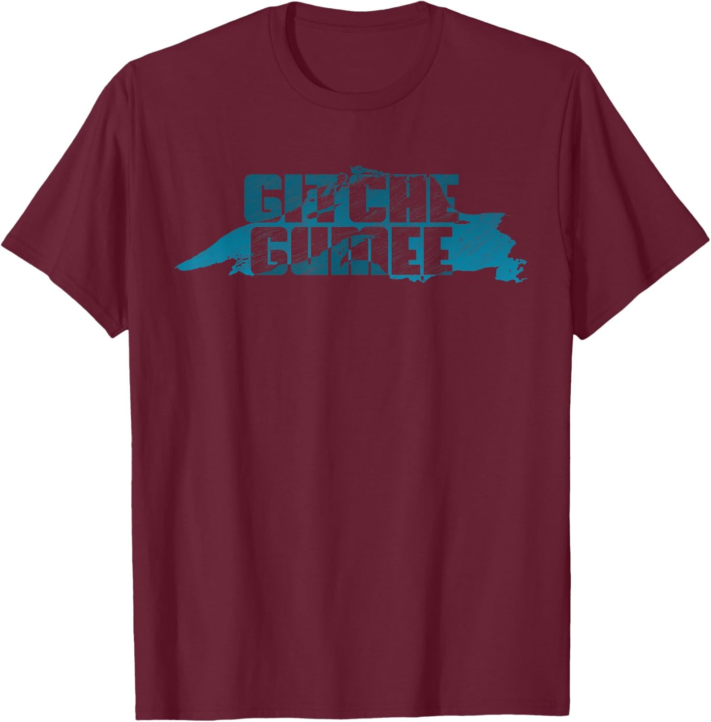 Gitche Gumee Lake T-Shirt - T-Shirt | Maroon