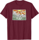 Mount Baldy California Mountains Sunshine CA Trip Souvenir Women Kids T-Shirt - T-Shirt | Maroon